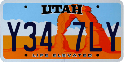 UT license plate Y347LY