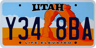 UT license plate Y348BA