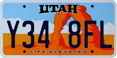 UT license plate Y348FL