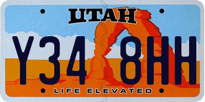 UT license plate Y348HH
