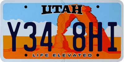UT license plate Y348HI