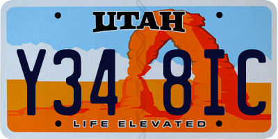 UT license plate Y348IC