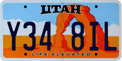 UT license plate Y348IL