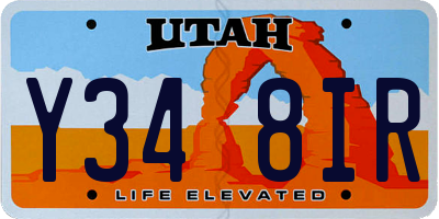 UT license plate Y348IR