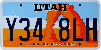 UT license plate Y348LH