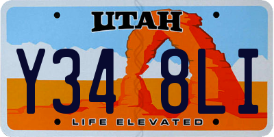 UT license plate Y348LI