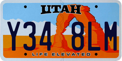 UT license plate Y348LM