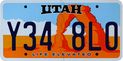 UT license plate Y348LO
