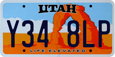 UT license plate Y348LP