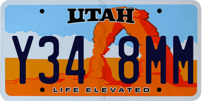 UT license plate Y348MM