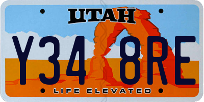 UT license plate Y348RE