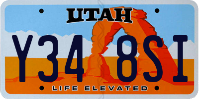 UT license plate Y348SI