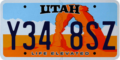 UT license plate Y348SZ