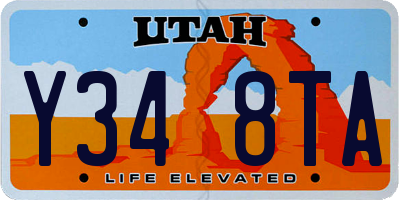 UT license plate Y348TA