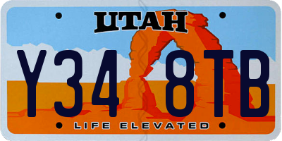 UT license plate Y348TB