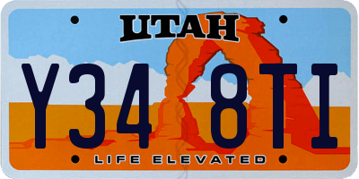 UT license plate Y348TI