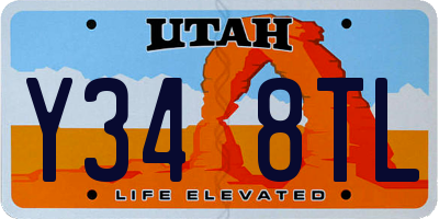 UT license plate Y348TL