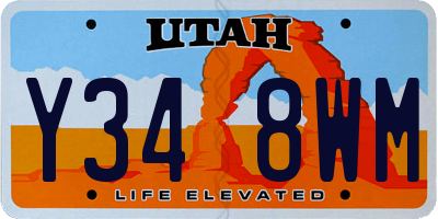 UT license plate Y348WM