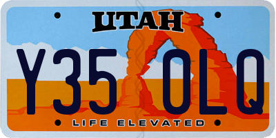 UT license plate Y350LQ