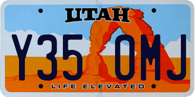 UT license plate Y350MJ