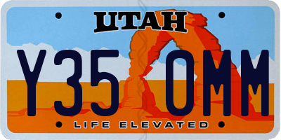 UT license plate Y350MM