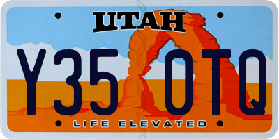 UT license plate Y350TQ