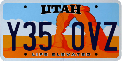 UT license plate Y350VZ