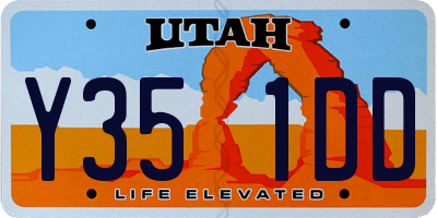 UT license plate Y351DD