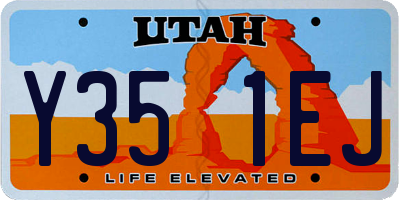 UT license plate Y351EJ