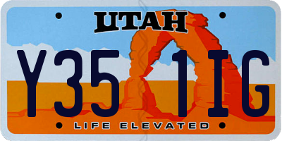 UT license plate Y351IG
