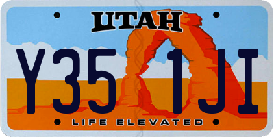 UT license plate Y351JI