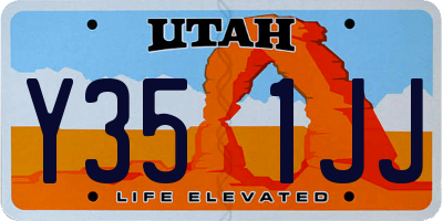 UT license plate Y351JJ