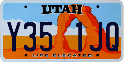 UT license plate Y351JQ