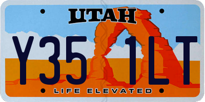 UT license plate Y351LT