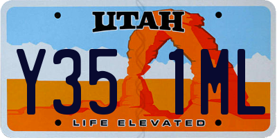 UT license plate Y351ML