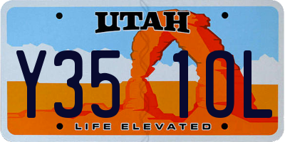 UT license plate Y351OL