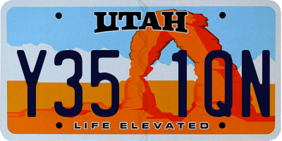 UT license plate Y351QN