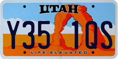 UT license plate Y351QS