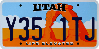 UT license plate Y351TJ