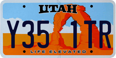 UT license plate Y351TR