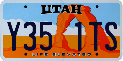 UT license plate Y351TS