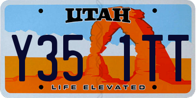 UT license plate Y351TT
