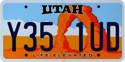 UT license plate Y351UD