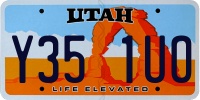UT license plate Y351UO