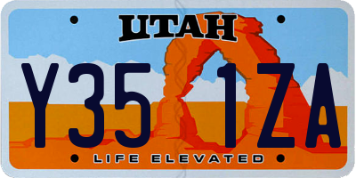 UT license plate Y351ZA