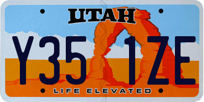 UT license plate Y351ZE