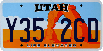 UT license plate Y352CD
