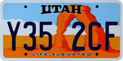 UT license plate Y352CF