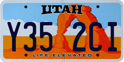 UT license plate Y352CI