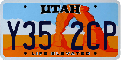 UT license plate Y352CP